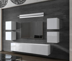 Prince Concept 41 nappali bútor szett magasfényű fehér (256CM)