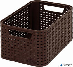 Keter Rattan hatású kosár, 6l, sötétbarna, CURVER "Style S (205824) - alter