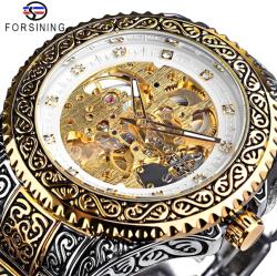Forsining Часовник forsining ol-14516 - Сребърен / Златен kp14516 Часовници