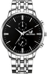 Orlando Часовник ob-22616 - Сребристо / Черно kp22616 Часовници