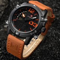 Naviforce Часовник naviforce wa-2841 - Кафяво / Черно kp2841 Часовници