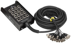 Soundsation SBGX10-1204-15MT - Professzionális fém csoportkábel, 12 bemenet/ 4 kimenet