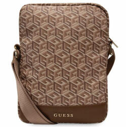 GUESS GCube Stripe tablet táska, 10" notebookhoz, barna (3666339120368)