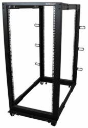 StarTech - 4 oszlopos 25U mobil, nyitott keretes szerverállvány, négy oszlopos, 19" - 4POSTRACK25U (TÚLMÉRETES ÁRU) (4POSTRACK25U)