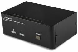StarTech - 2 portos, kettős DisplayPort USB KVM kapcsoló hanggal és USB 2.0 elosztóval - SV231DPDDUA (SV231DPDDUA)
