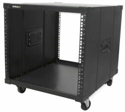 StarTech - 4 oszlopos 9U mobil, nyitott keretű szerverállvány, négyoszlopos hálózati rack kerekekkel, 19" - RK960CP (TÚLMÉRETES ÁRU) (RK960CP)