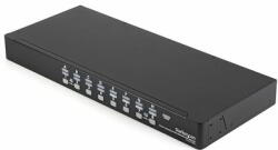 StarTech - 16 portos 1U rackbe szerelhető USB KVM kapcsolókészlet OSD-vel és kábelekkel - SV1631DUSBUK (SV1631DUSBUK)