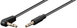 PremiumCord kábel Jack 3, 5 mm - 3, 5 mm-es csatlakozó 90° M/M 1, 5m (kjackmm015-90)