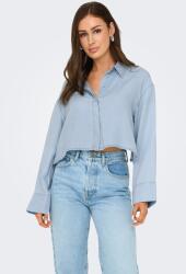 ONLY Only, Lyocell crop ing aszimmetrikus hátrésszel, Világoskék, L (15337929-LIGHT-BLUE-DENIM-L)