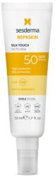 Sesderma Fejlett UVB/UVA fényvédő krém, Sesderma Repaskin Silk Touch SPF50, bársonyos és matt textúra, vízálló, 50 ml
