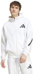 adidas Sportswear adidas Sportswear, Z. N. E. cipzáros bő fazonú pulóver kapucnival, Törtfehér, 2XL (JF2443-XXL)