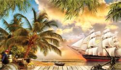 DEGRETS Fotótapéta DEGRETS 83929 Kincses sziget, 184x254cm (83929)