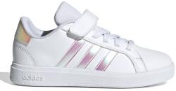 adidas Sportswear adidas Sportswear, Grand Court tépőzáras műbőr sneaker, Fehér, Rózsaszín, Ezüstszín, 30.5 EU (IE3851-12K)