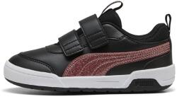 PUMA Puma, multiflex 2 Glitz tépőzáras műbőr sneaker, Fekete, Púderrózsaszín, 31 EU (403211-01-12)