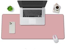 VisionHub Nagy egérpad VisionHub, PU bőr asztalvédő, puha felület, vízálló, csúszásgátló talp, 80x40 cm, rózsaszín (V-0042)
