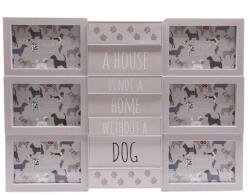 Karll Fényképkeret 6 fényképhez, Kontarbo, műanyag, szürke, 50 x 37 x 3 cm (PX001512HVL)