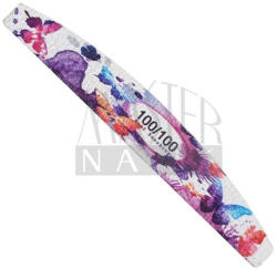 Master Nails Reszelő FA vékony, ÍVES 100/100 Mintás