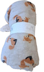 Soffi Baby Baby takaró plüss dupla bézs róka 75x100cm - babamarket