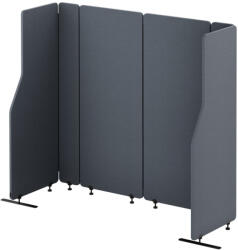 Jan Nowak® SADIE 2101 | Akusztikus irodai paraván fekete 280/145 cm (2101)