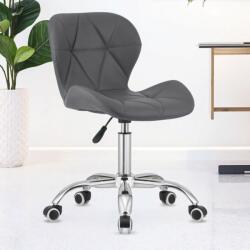Pepita Velario Eco-piele Scaun pivotant de birou - gri (HC-U06F)