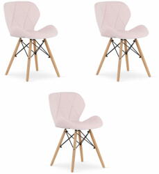  Valora WAKO bársonyfotel, rózsaszín, modern dizájn, nappaliba, 3 db