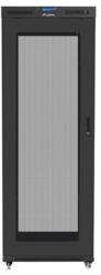 Lanberg 19" szabadon álló rack szekrény 42U/800X800 perforált ajtó, lapraszerelt, LCD kijelző, fekete FF01-8842-23BL (FF01-8842-23BL)