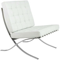 King Home Barcelon Prestige Plus Bőr Karosszék - Fehér - 75cm (KH1501100211)