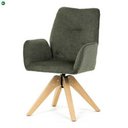  Zöld Szövet Étkezőszék. DCH-C2148 GRN2 - pepita