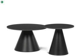  Dohányzóasztal 70×70×40, 5 cm, Kerámia Márvány. CT-F4118 BK