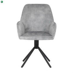  Ezüst Bársony Étkezőszék. HC-511 SIL4 - pepita