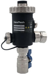  Heiztech mágneses iszapleválasztó DN20 3/4", műanyag házas, golyóscsappal (10910091) - kazanklima