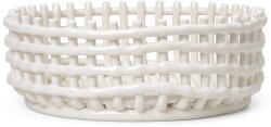 ferm LIVING Gyümölcstál 29 x 10 cm, fehér, kerámia, kemény LIVING (FERM1104263533)