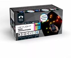 DekorTrend Heylight okos jégcsapfüzér, 300 x 40 cm, 100 RGB LED, fekete kábel, IP44, BT vezérlés KBT 310
