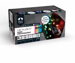DekorTrend Heylight okos fényfüggöny, 90 x 200 cm, 200 RGB LED, fekete kábel, IP44, BT vezérlés KBT 320