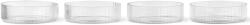 ferm LIVING Bol ceramică RIPPLE 12 cm, set de 4 buc, transparent, ferm LIVING (FERM1104266335) Castron