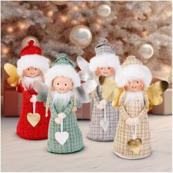 Family Collection Dekorációs baba, angyalka, 30 cm, választható 4 féle színből, 58286