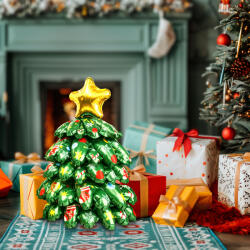 Family Collection 3D Karácsonyi lufi, 360, alumínium fólia, fenyőfa, 38 x 34 cm, 58968