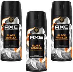 AXE Fine Fragrance Collection Black Vanilla aeroszol (3x150 ml)