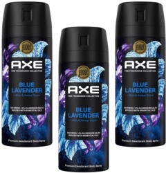 AXE Fine Fragrance Collection Blue Lavender aeroszol (3x150 ml)