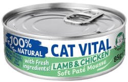 Cat Vital konzerv mousse báránnyal és csirkével felnőtt macskáknak 85g - origopet
