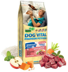 DOG VITAL Sensitive Adult Beef&Rice All breeds 12kg - origopet