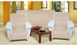Bellatex Huse pentru canapea Korall micro bej, 150x 200 cm, 2 bucăți 65 x 150 cm, bej