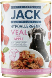 Jack Super hipoallergén állateledel kutyáknak borjúhússal és almával - 400 g