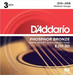 D'Addario EJ17-3D Akusztikus gitárhúrok (EJ17-3D)