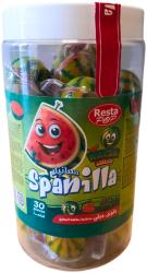 Spanilla görögdinnye ízű töltött gumicukor golyó 30x10g