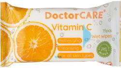 Doctorcare nedves törlőkendő C-vitaminnal - 15 db