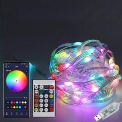 Amaz 10 méteres karácsonyi fényfüzér - applikáció+távirányító CL1306-01