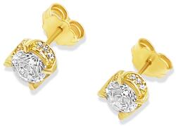 ÉkszerM Arany Cirkónia Köves Stekkeres Fülbevaló AU 96170