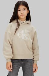 Calvin Klein gyerek melegítőfelső pamutból - bézs 128 - answear - 34 990 Ft