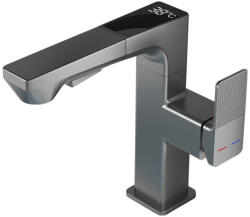 Welland FH-3423 smart mosdó csaptelep - multifunkciós fej - vízhőfok kijelző (gun metal)